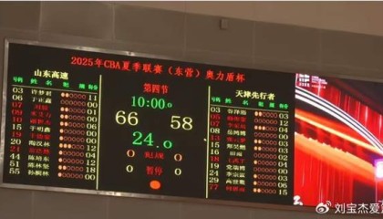 山东男篮夏季联赛首战胜天津，陈林坚惊艳首秀